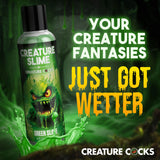 Creature Slime by Creature Cocks - Green Slime - Green Water Based Lubricant - 118 ml Bottle - Image 5