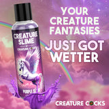 Creature Slime by Creature Cocks - Purple Slime - Purple Water Based Lubricant - 118 ml Bottle - Image 5