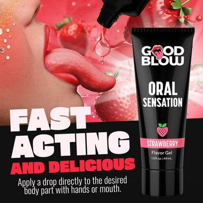 Good Blow Oral Sensation Gel - Strawberry Flavoured Oral Sex Gel - 44