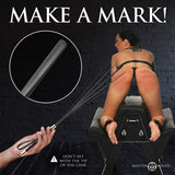 Master Series Sinful Impact Cane - Black Plastic Cane Whip - Image 4