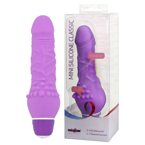 Mini Silicone Classic - Purple 13.5 cm (5.25'') Vibrator - Image 1