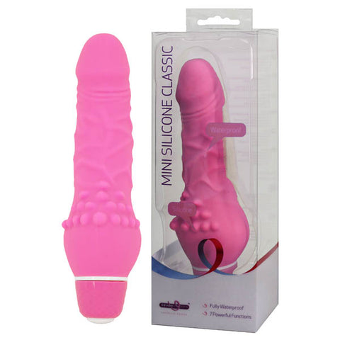 Mini Silicone Classic - Pink 13.5 cm (5.25'') Vibrator - Image 1
