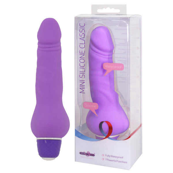 Mini Silicone Classic - Purple 13.5 cm (5.25'') Vibrator - Image 1
