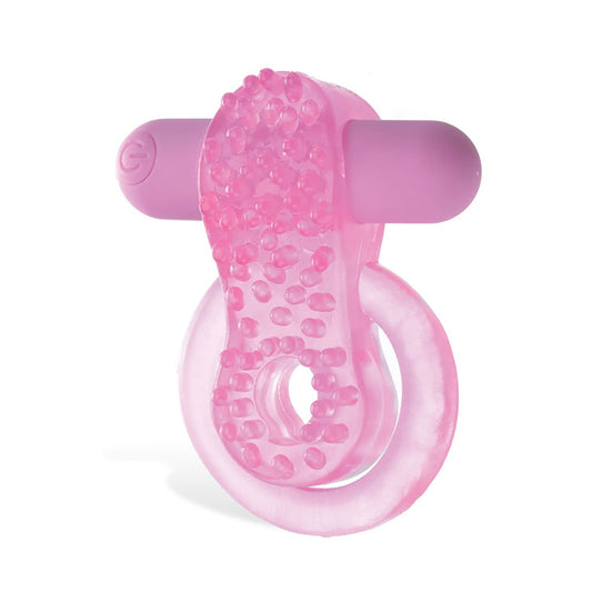 Adam & Eve RECHARGEABLE COUPLES ENHANCER - Pink Cock & Balls Ring