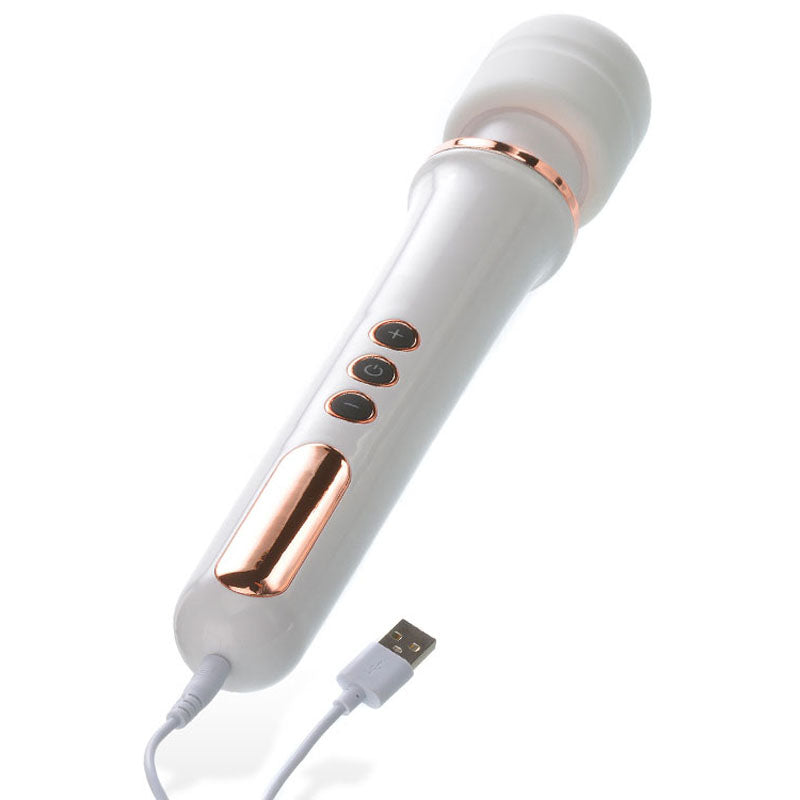 Adam & Eve Rechargeable Magic Massager - Rose Gold/White Massager Wand