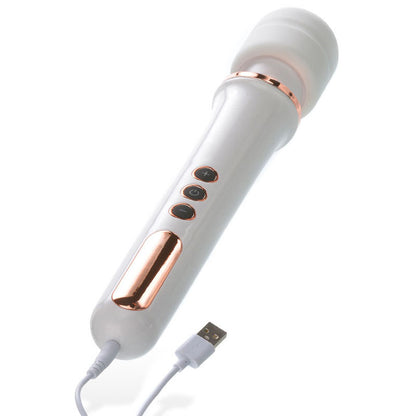 Adam & Eve Rechargeable Magic Massager - Rose Gold/White Massager Wand