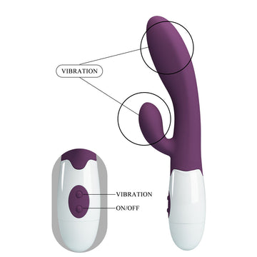 Party Up BEN Classic Vibe - Purple - Purple 20 cm Rabbit Vibrator