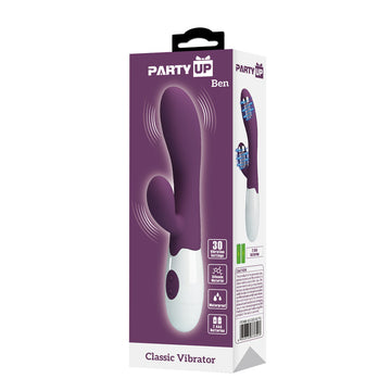 Party Up BEN Classic Vibe - Purple - Purple 20 cm Rabbit Vibrator