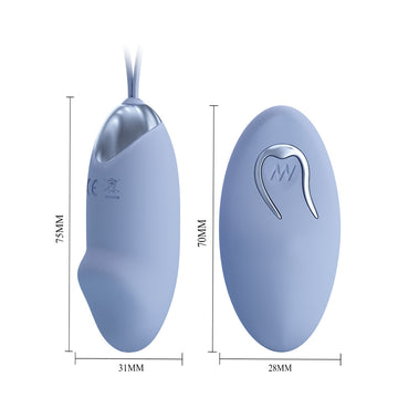 Party Up IVAN Remote Egg - Purple - Purple USB Rechargeable Vibrating Egg with Wireless Remote