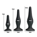 Party Up JERRY Butt Plug Set - Black Butt Plugs - Set of 3 Sizes