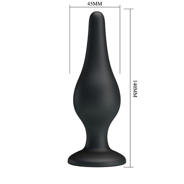 Party Up JEFFREY Butt Plug - Black 14 cm Butt Plug