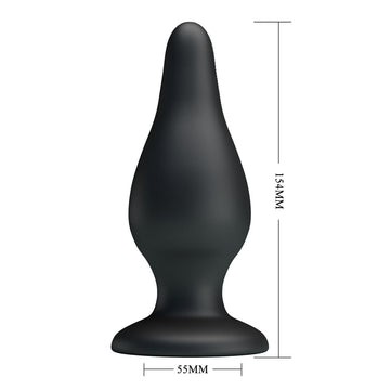 Party Up JEREMY Butt Plug - Black 15.4 cm Butt Plug
