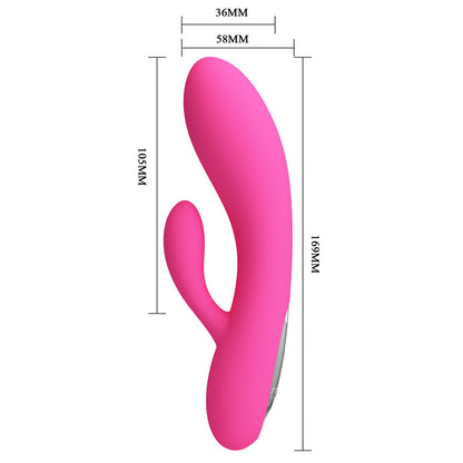 Party Up CLARE Flexible Vibe - Pink 16.9 cm Rabbit Vibrator