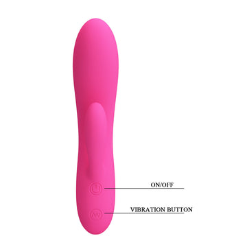 Party Up CLARE Flexible Vibe - Pink - Pink 16.9 cm USB Rechargeable Rabbit Vibrator
