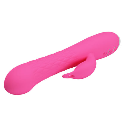 Party Up ERIC Rotating Beads Vibrator - Pink 20.5 cm Rabbit Vibrator
