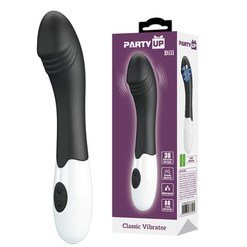 Party Up BILL Classic Vibe - Black - Black 19 cm Vibrator