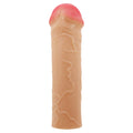 Party Up OSCAR 1 Inch Extender Sleeve - Flesh 1 Inch Penis Extender Sleeve