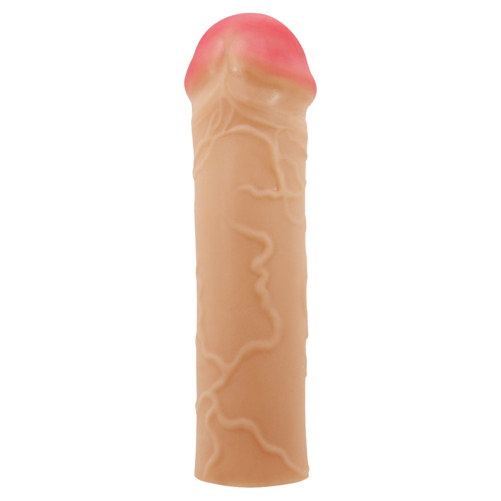 Party Up OSCAR 1 Inch Extender Sleeve - Flesh 1 Inch Penis Extender