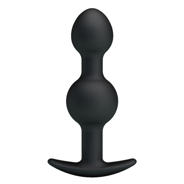Party Up JAMES Anal Bead Plug - Black 10.4 cm Beaded Butt Plug