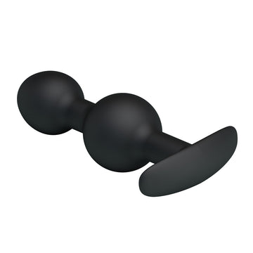 Party Up JAMES Anal Bead Plug - Black 10.4 cm Beaded Butt Plug