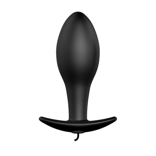 Party Up JASON Vibrating Anal Plug - Black 8.5 cm Vibrating Butt Plug