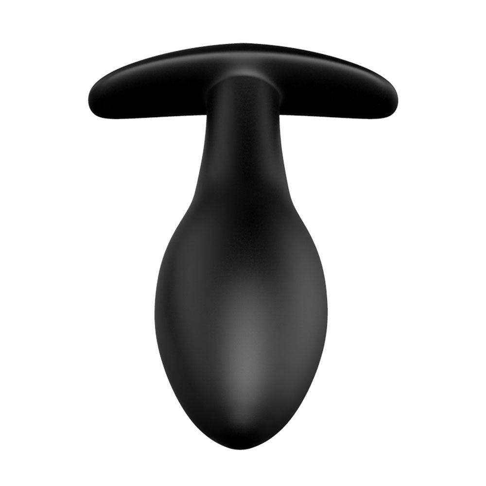 Party Up JASON Vibrating Anal Plug - Black 8.5 cm Vibrating Butt Plug