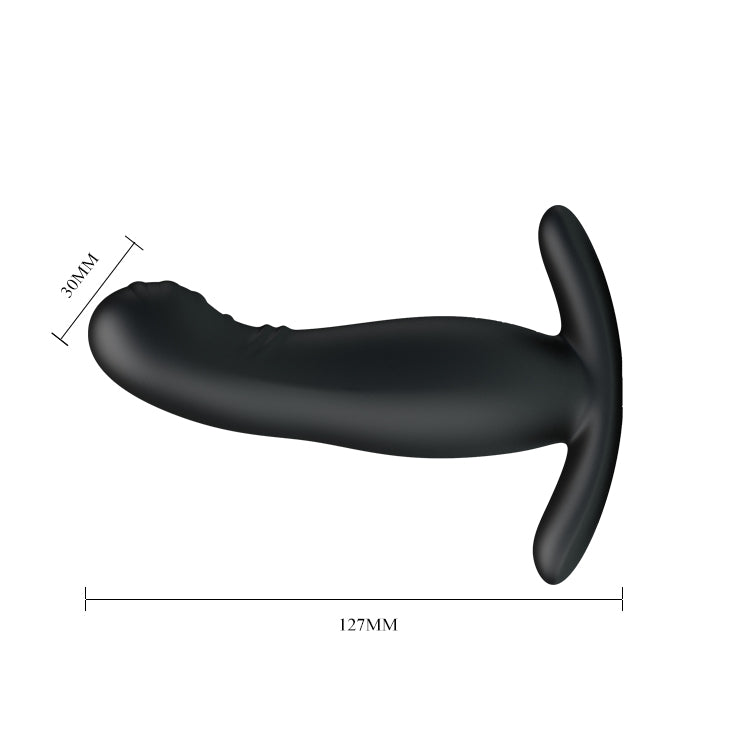MR PLAY Prostate Massager - Black Prostate Massager with Flicking Tip