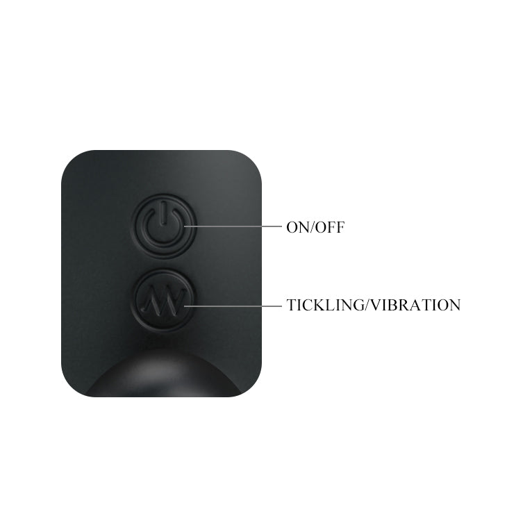 MR PLAY Prostate Massager - Black Prostate Massager with Flicking Tip