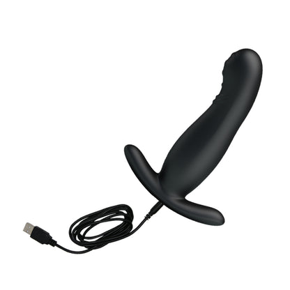 MR PLAY Prostate Massager - Black Prostate Massager with Flicking Tip