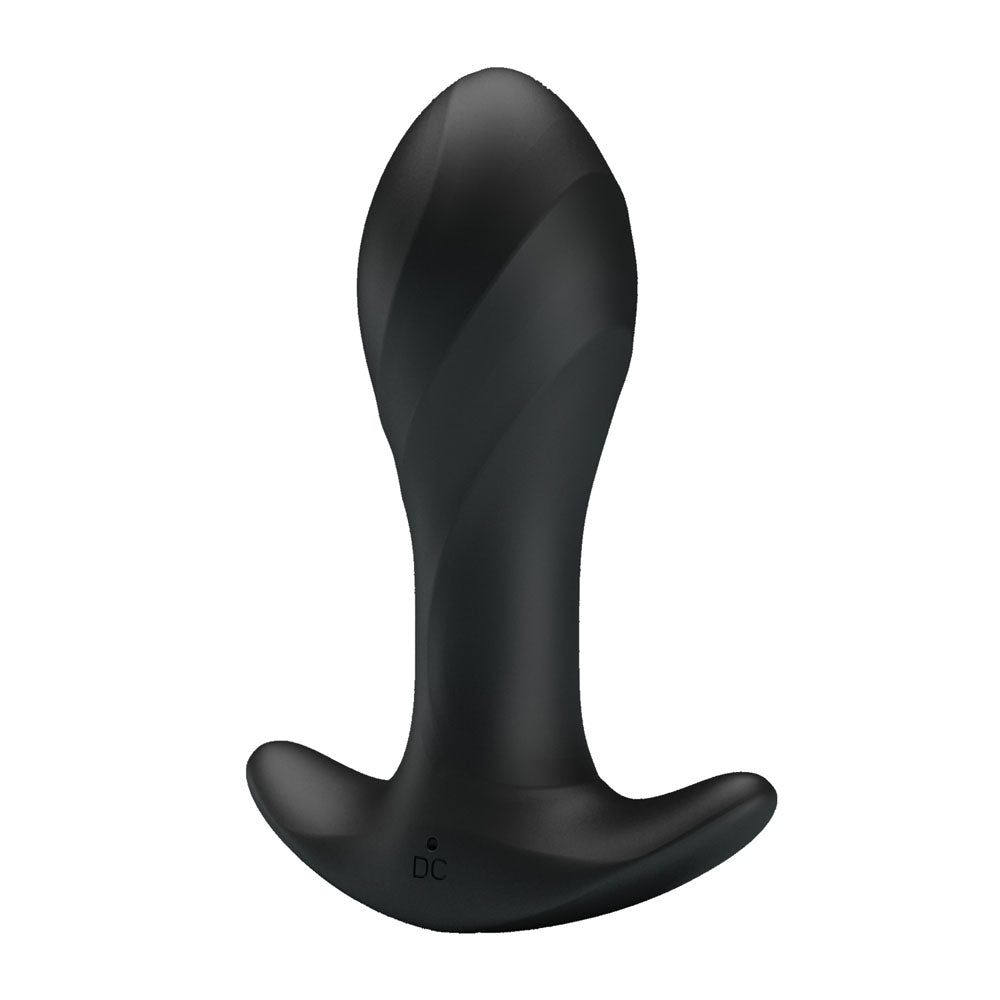 Party Up KEITH Vibrating Plug - Black 10.5 cm Vibrating Butt Plug