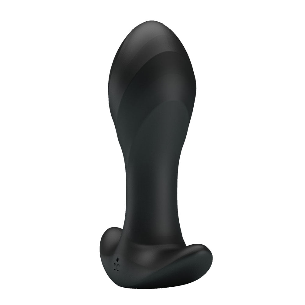 Party Up KEITH Vibrating Plug - Black 10.5 cm Vibrating Butt Plug