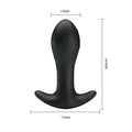 Party Up KEITH Vibrating Plug - Black 10.5 cm USB Rechargeable Vibrating Butt Plug