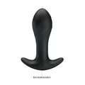 Party Up KEITH Vibrating Plug - Black 10.5 cm USB Rechargeable Vibrating Butt Plug