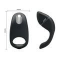 Party Up KING Rechargeable Cock Ring - Black USB Rechargeable Cock Ring