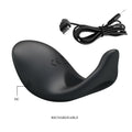Party Up KING Rechargeable Cock Ring - Black USB Rechargeable Cock Ring