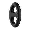 CRAZY BULL Oval Cock & Ball Ring - Black Cock & Ball Ring