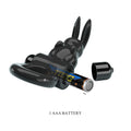 Party Up LEO Vibrating Cock Ring - Black Vibrating Cock Ring