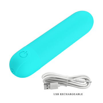 Party Up HARRY Mini Bullet - Teal - Teal 8 cm USB Rechargeable Bullet