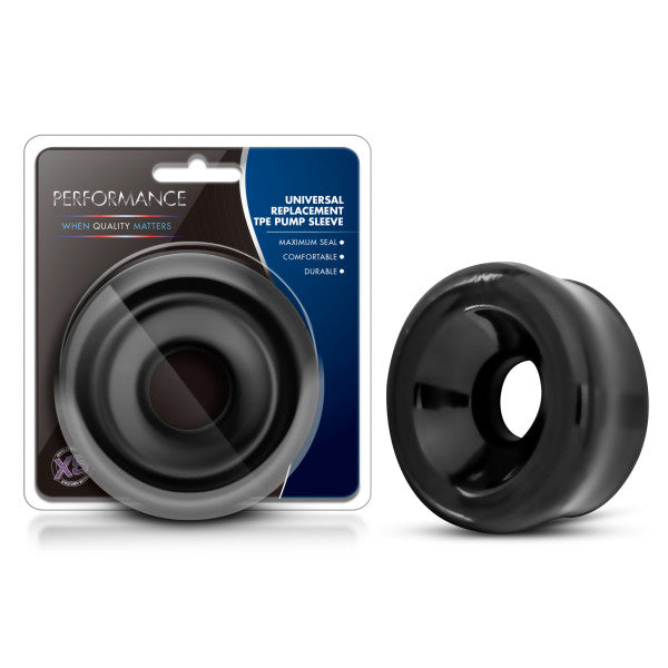 Performance Universal Replacement TPE Pump Sleeve - Black Penis Pump