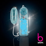 B Yours Glitter Power Bullet - Blue - Glitter Blue 5.5 cm Bullet - Image 3
