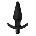Anal Adventures Platinum Vibrating Plug - Black 12.7 cm (5'') Vibrating Butt Plug