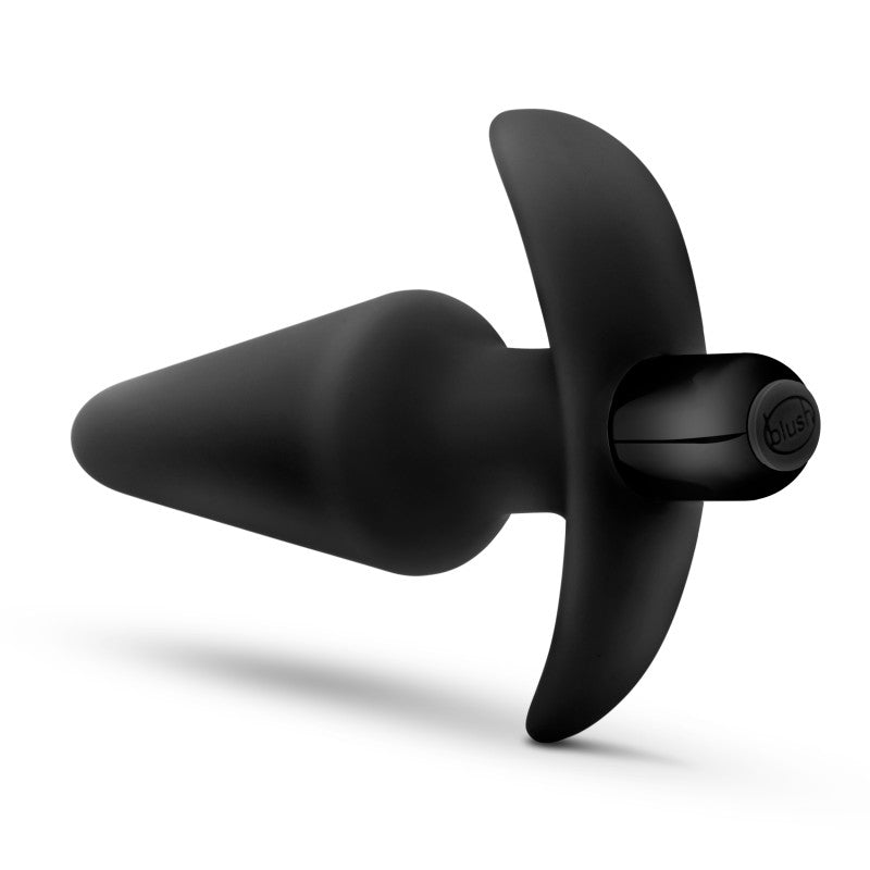 Anal Adventures Platinum Vibrating Plug - Black 12.7 cm (5'')