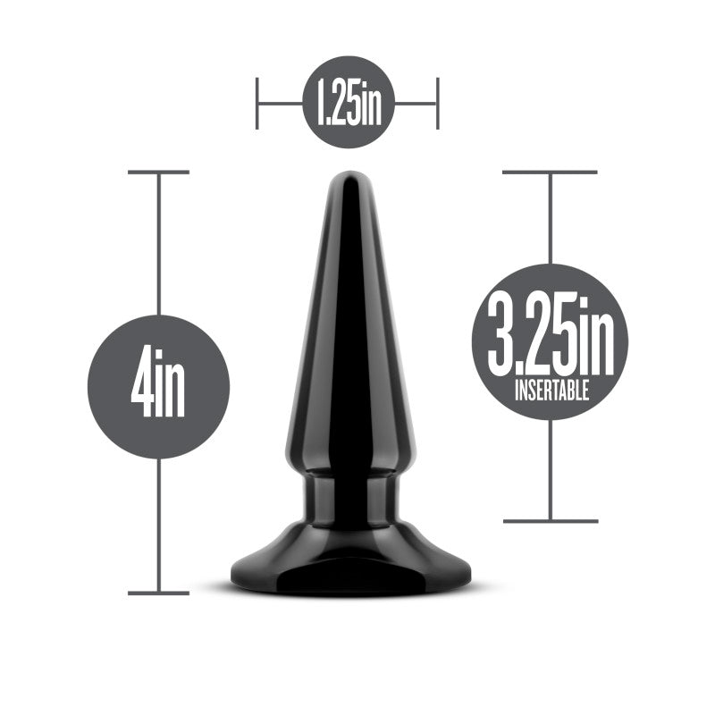 Anal Adventures Basic Vibrating Anal Pleaser - Black 10.1 cm