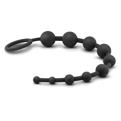 Anal Adventures Platinum 10 Anal Beads - Black 31.7 cm Anal Beads