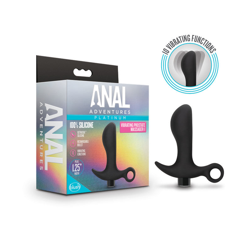 Anal Adventures Platinum Vibrating Prostate Massager 01 - Black