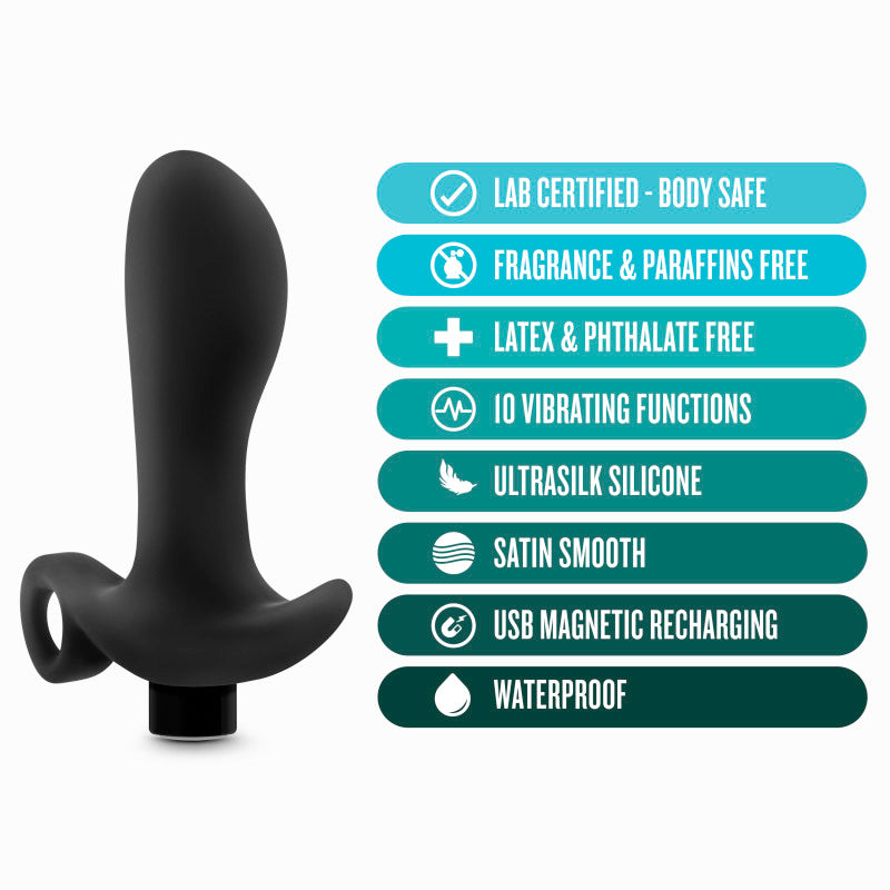 Anal Adventures Platinum Vibrating Prostate Massager 01 - Black