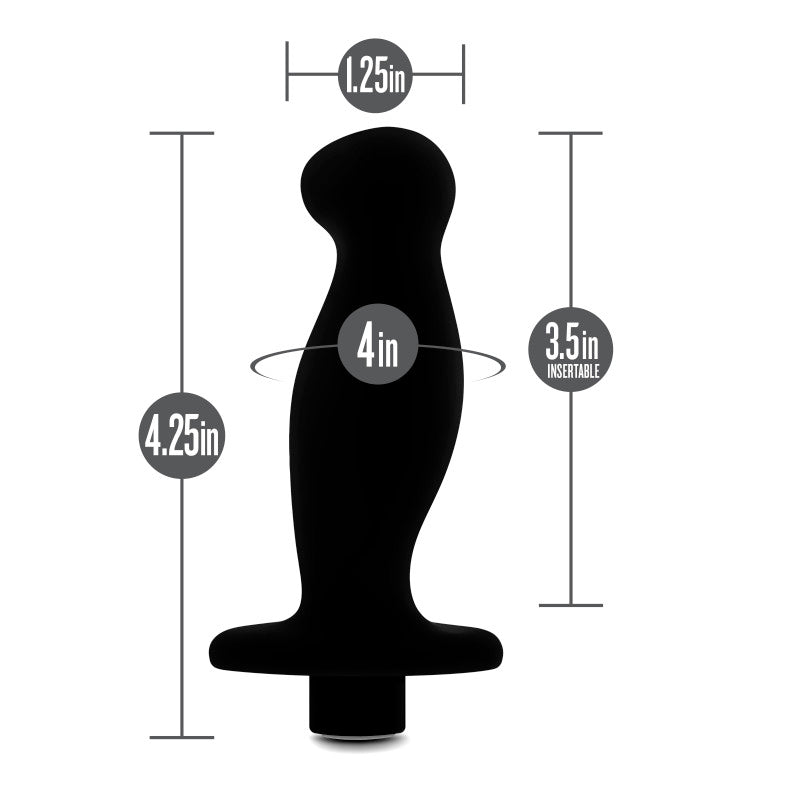 Anal Adventures Platinum Vibrating Prostate Massager 02 - Black