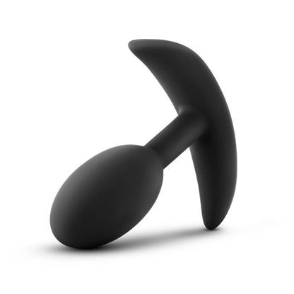 Anal Adventures Platinum Vibra Slim Plug - Black Small Butt Plug