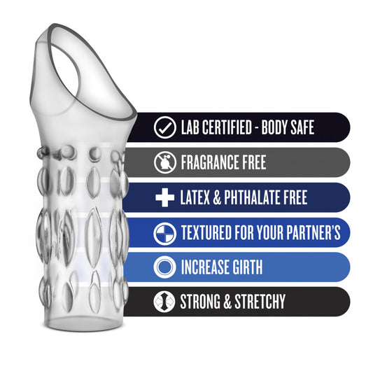 Performance Studded Sleeve Ring - Clear Penis Sleeve