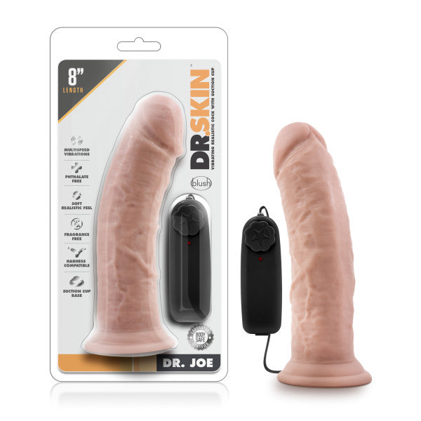 Dr. Skin Dr. Joe - Flesh 20.3 cm (8'') Vibrating Dong - Image 1